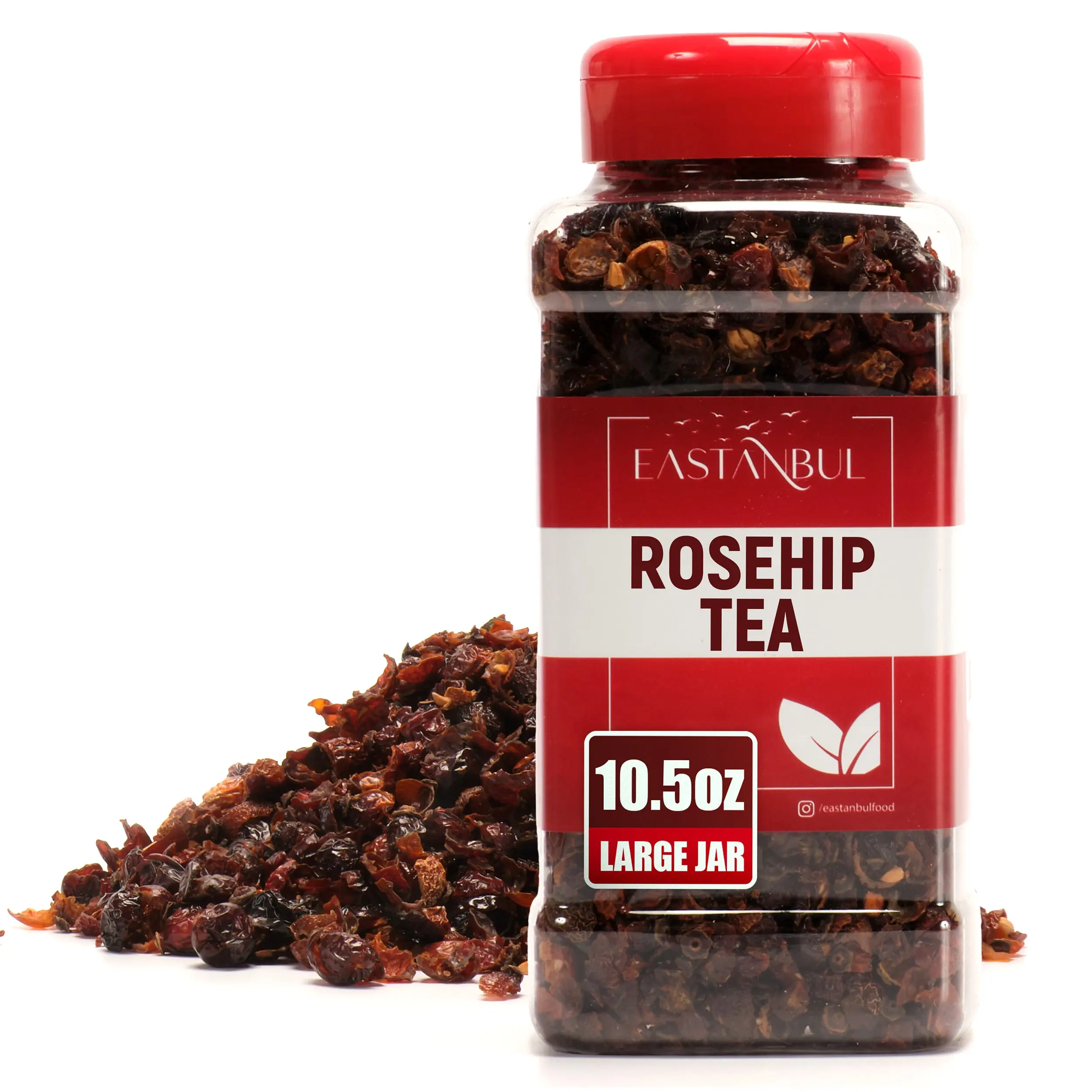 Eastanbul Rosehip Tea, Rose Hips, Loose Leaf Tea, Dried Rosehips, 10.58oz Flavor Sweet Eastanbul Rosehip Tea, Rose Hips, Loose Leaf Tea, Dried Rosehips, 10.58oz Flavor Sweet