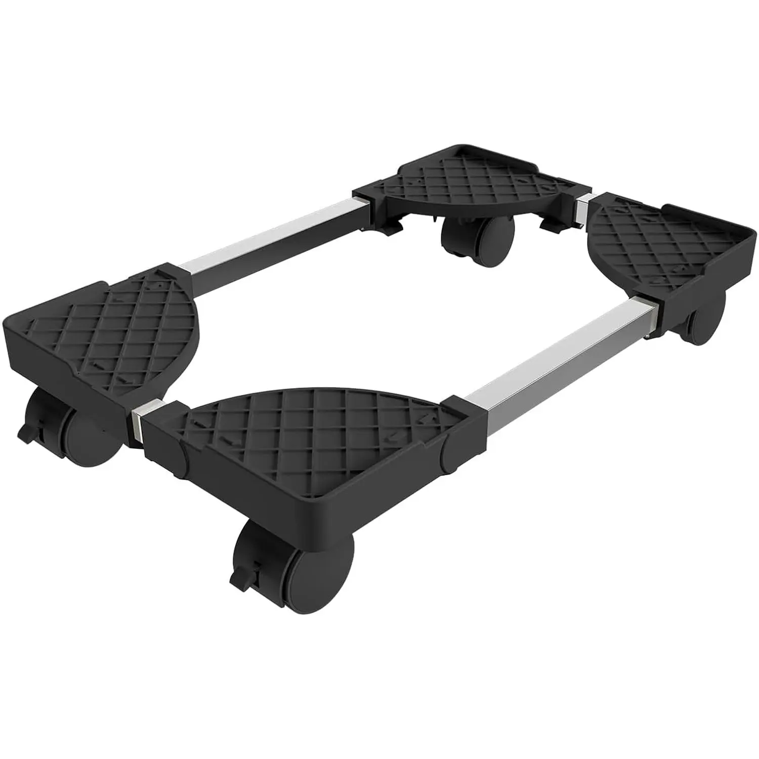 Adjustable Mobile Computer Tower Stand Fits Most PC Tower, Desktop CPU Holder with 4 Rolling Caster Wheels, PC Floor Cart Riser Gaming Desk Accessories