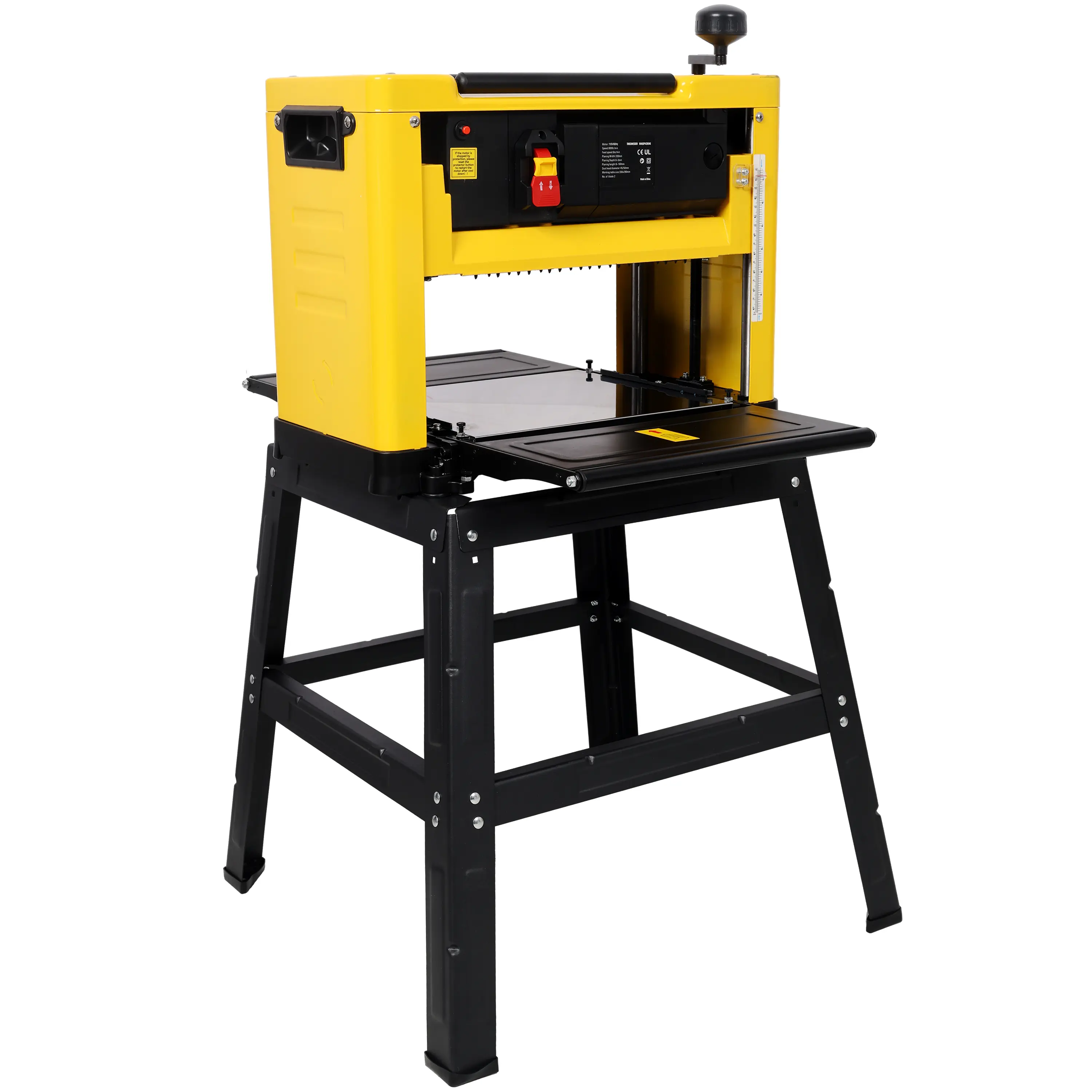 13-Inch Benchtop Thickness Planer with Stand, High-Power Woodworking Planer, 8000 RPM Motor, Dust Port for Woodworking Projects
