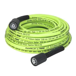 Flexzilla HFZPW3450M 0.25 in. x 50 ft. M22 Fittings Pressure Washer Hose