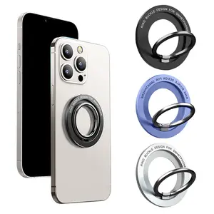 Magnetic Phone Ring Holder, Universal Foldable Phone Back Ring Holder, Portable Rotatable Magnetic Phone Holder for All Phones, Stand, Cellphone Holder