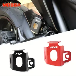 For Yamaha R6 YZF-R6 2000-2024 R1 YZF-R1 1998-2024 Motorcycle CNC Motor Parts Accessories Rear Brake Fluid Reservoir Guard Cover Protector