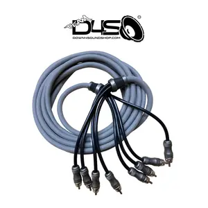 DOWN4SOUND 20 FT 4-CHANNEL TWISTED PAIR RCA INTERCONNECT CABLE