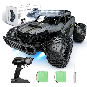 Tecnock  RC Car 1/16 Scale Remote Control Car for kids, High Speed 20 Km/h, Two Rechargeable Batteries, Head Chassis Lights, birthday Gift for boys,girls and adults