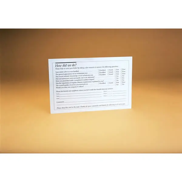 Sutherland Printing Homeowner Inch How Did We Do? Inch Postcard Pack Of 250