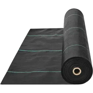VEVOR Weed Barrier Fabric Heavy Duty, 1.3x100FT 3.2oz Landscape Fabric, Woven Weed Blocker Fabrics, Garden Fabrics Weeds Barrier, Weeds Control Ground Cover, Geotextile Webbing, Gardening Mat, BlackVEVOR Super Brand Day
