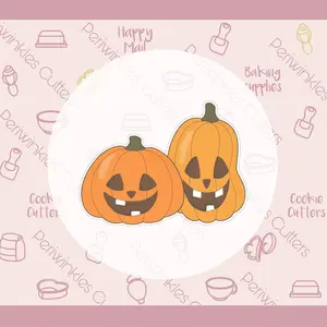 Halloween Pumpkin Couple Cookie Cutter