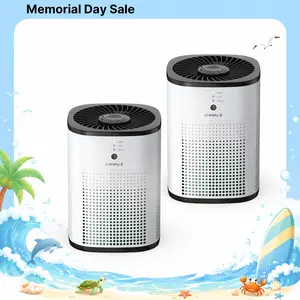 CHIVALZ Portable HEPA Air Purifier for Bedroom, 360° Air Intake System, Sleep Mode, 3-in-1 Filtration, 22dB Silent Operation, Blue Night Light, Home Air Purifiers for Pets Allergies, Virus, Dust Multifunctional Air Cleaner#SummerVibes