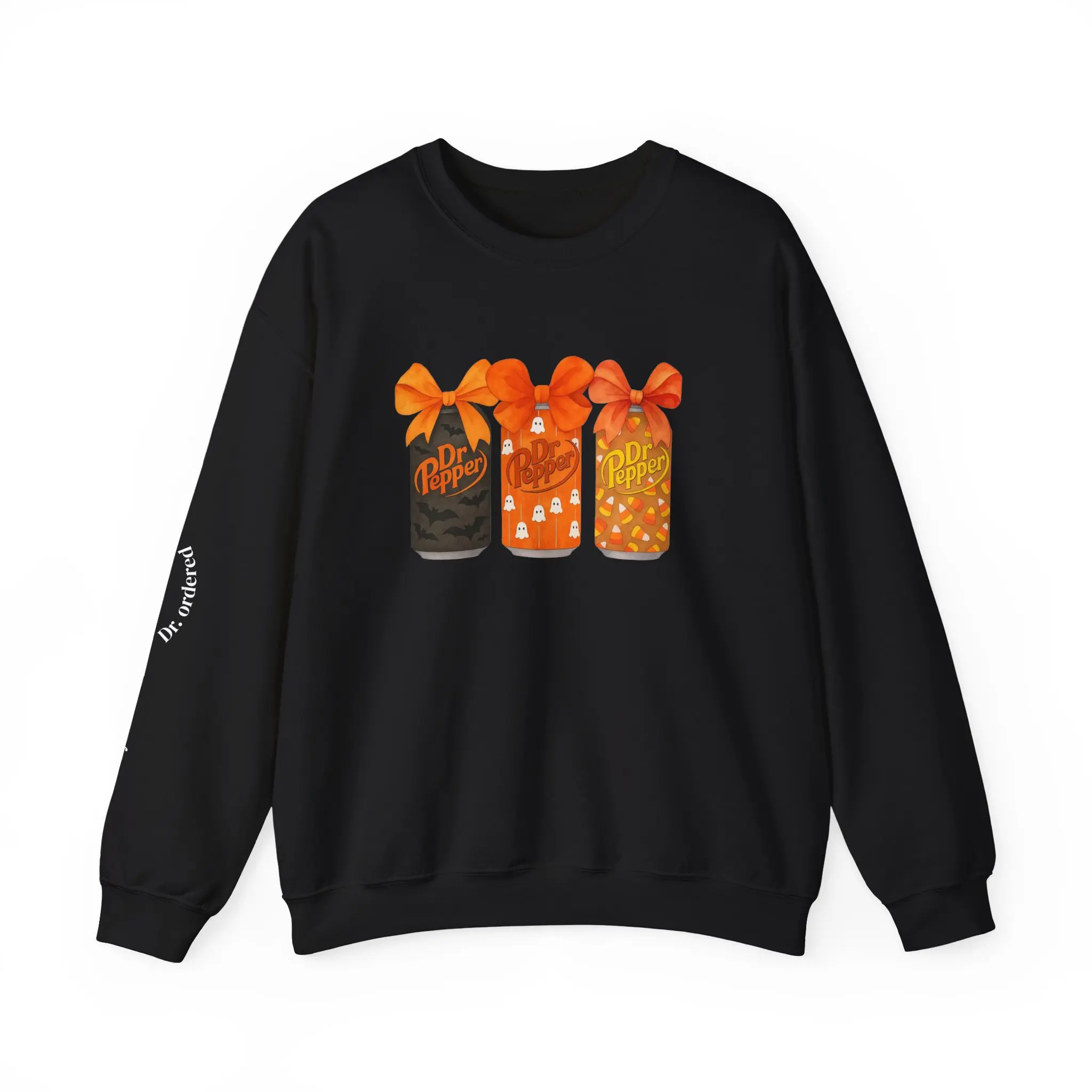 Dr Pepper Trio with Bows sweatshirt | Soda Can Holiday Design