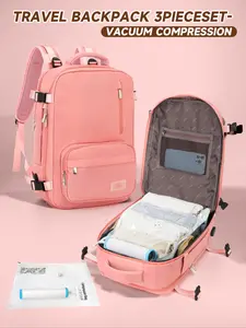 Vacuum Compression Backpack, Easy Carry-On Luggage Bag, Under Seat Travel Backpack, Anti-Theft Pockets, Ideal Hand-Luggage Solution, Casual Travel Backpack