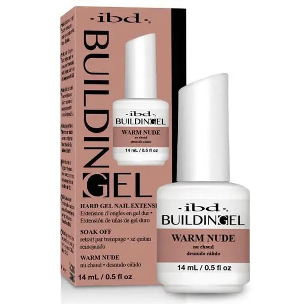 IBD Professional Building Formula for Hard Nail Extensions and Strengthening, Warm Nude Cosmetic for Nails