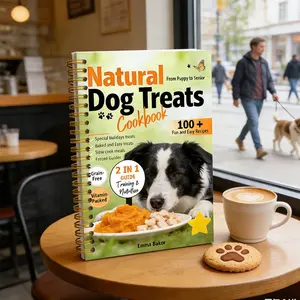 Nature Dog Treats Notebook, Puppy Snack Recipes, Training & Nutrition Guide, Essential Pet Care Resource, Easy-To-Use Reference Book