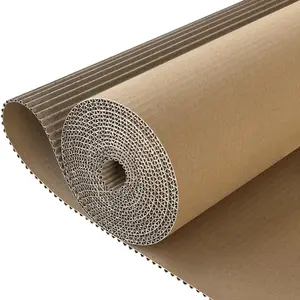 Corrugated Cardboard Roll, 17 x 197 Inches Thicker Wider Corrugated Paper, Single  Large Cardboard Sheets Thick Cardboard Roll for Crafts, Shipping, Mailing,  Packaging
