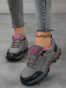 2026 New Women's Anti-Slip Outdoor Hiking Shoes, Breathable Waterproof Climbing Casual Sports Boots, Durable Camping Trekking Shoes, Outdoor Walking Shoes