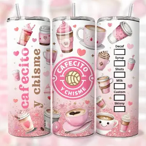 Cafecito y chisme  20oz tumbler