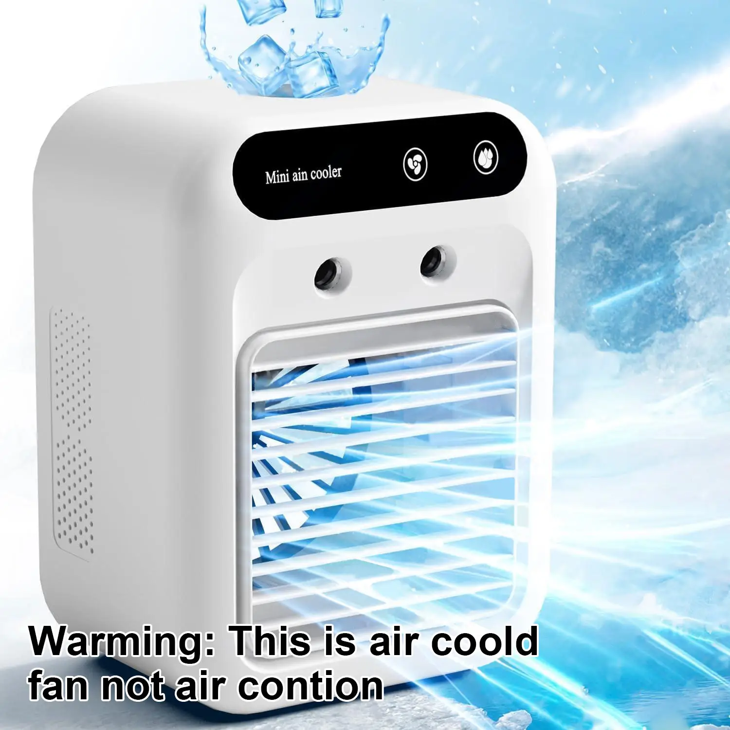 Small Portable Fans, Portable Room Fans, Mini Fans, Air Coolers, with High Wind Speed, Rechargeable Portable Fan, Energy Saving Fan, Rechargeable Cool