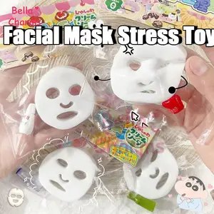 Best-Selling Funny Stress Relief Mask – Squeeze & Decompression Toy, Prank Gift for Kids and Students, Perfect for Relaxation and Entertainment