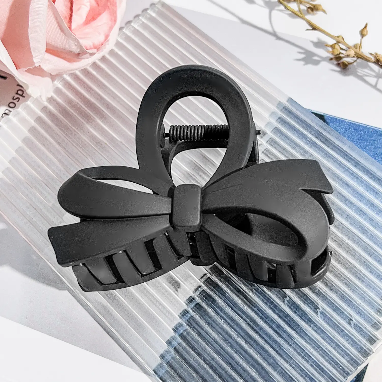 8cm Bow   Matte Black