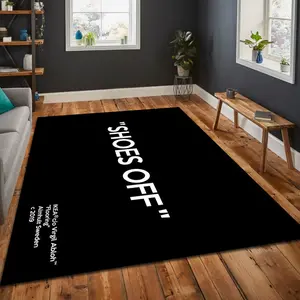 [NEW ARRIVALS] Shoes Off Rug,Sneaker Rug,Shoes Rug,Shoes Room Rug,Area Rug,Unique Rug,Hypebeast Rug,BestSeller Rug,Black Rug,Awesome Room Rug,Gift For Her