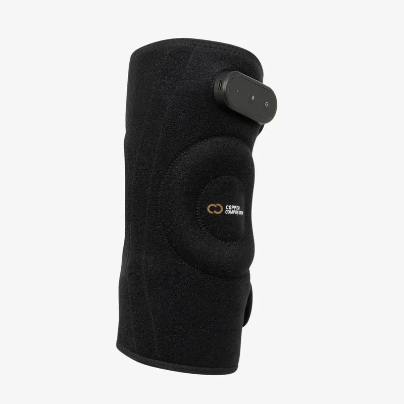 Copper Compression Knee/Elbow Wrap with Heat & Vibration Therapy: Comfort and Support for Joint Discomfort