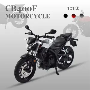 1:12 Motorcycle Model with Sound and Light, Collectible Room Decor and Toy, Men's & Woman's Favorite Motorcycle Collection, Birthday Gift Choice