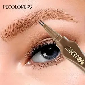 1pc New Dual-Tip Eyebrow Pencil, Quick-Dry, Waterproof, Sweat-Resistant, Long-Lasting Waterproof, Defines Each Hairline With a Single Stroke, Precisely Fills In Hairline