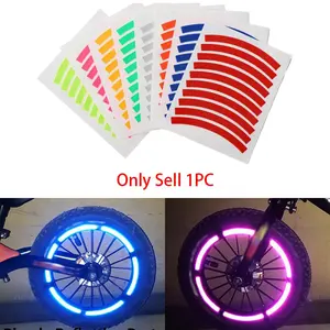 10pcs/set Reflective Neon Stickers with Night Light, Cycling Protection Luminous Stickers, Safe Night Rides for Bicycles/scooters, Cycling Accessories