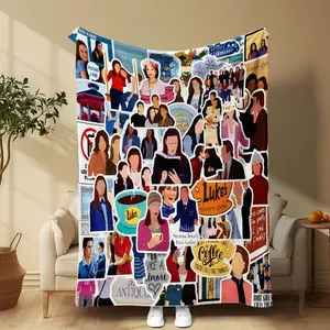 Gilmore Girls Pattern Blanket, 1 Count Soft Warm Throw Blanket, Air-conditioned Room Blanket, Warm Nap Blanket for Home & Office
