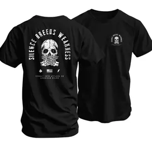 Silence Breeds Weakness Men's T-Shirt, Premium Cotton Top Menwear, Western Cowboy Style, USA Firearm Enthusiasts, Gun Collectors Apparel.