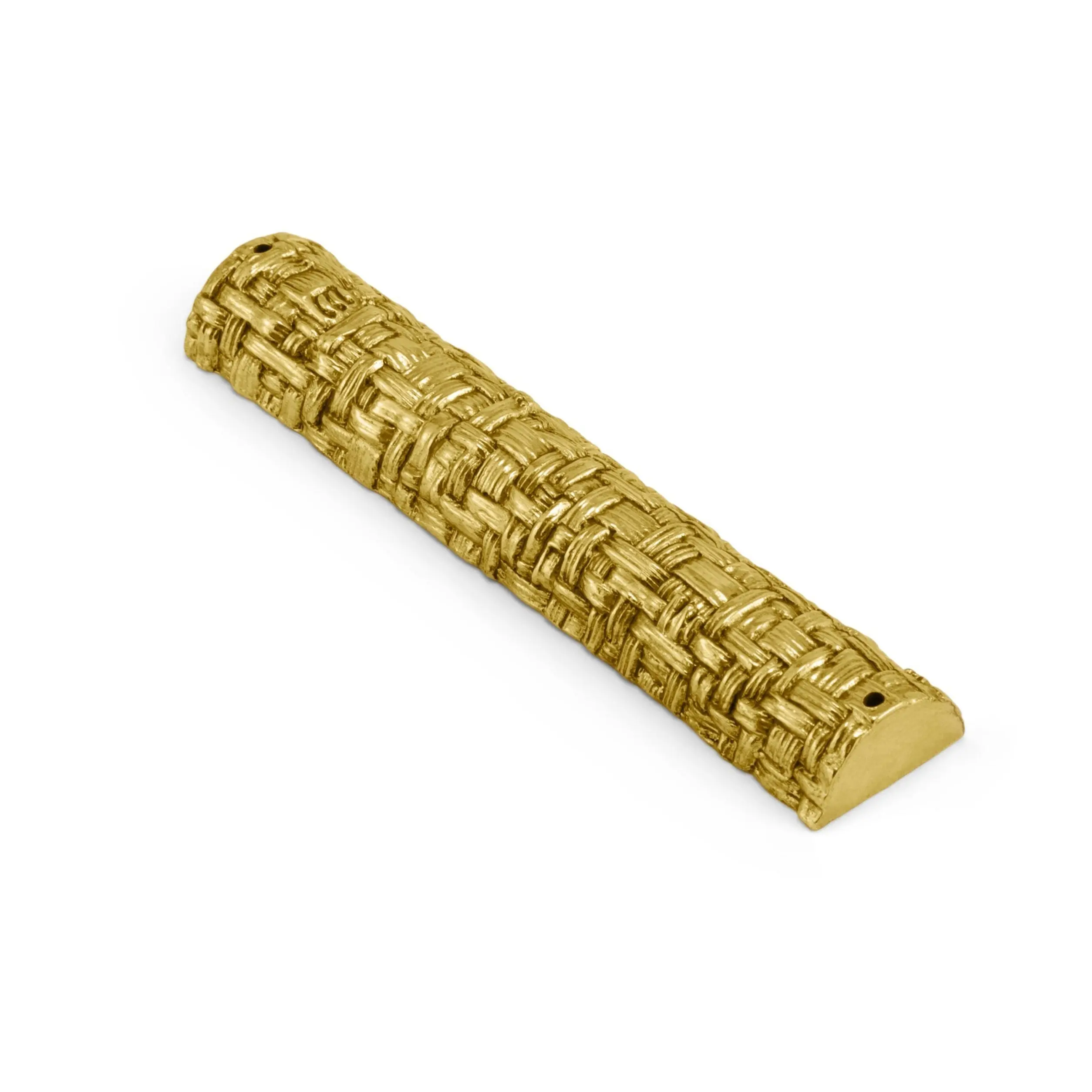Palm - Antique Goldtone Mezuzah