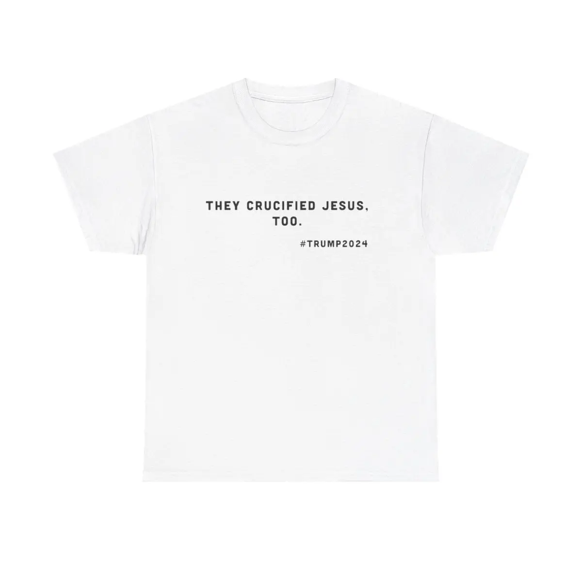 UNIVERSAL THREADS 'Crucified' Black Text Graphic Tee