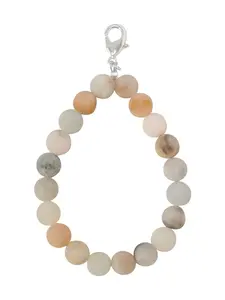 Matte Amazonite 8mm Mala Beads Keychain green daily