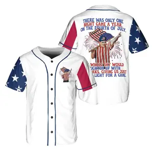 The Sandlot Merica 4th of July Jersey Sandlot Movie Jersey Independence Day Baseball Jersey Fourth of July Patriotic Design