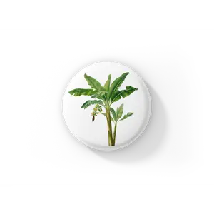 Banana Tree Pin Back Button, Magnet, Keychain