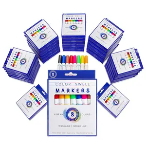 Color Swell Washable Bulk Markers Pack 36 Boxes of 8 Vibrant Colors Each (288 Total Super Tip Markers) Home School, Excellent Gifts  for Birthday, Halloween, Christmas Gift.