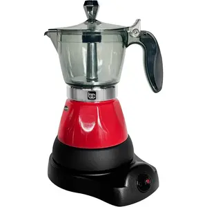 Bene Casa Red Portable Electric Espresso Maker/Cafetera, 1-3 Cups/Shots (1, RED)