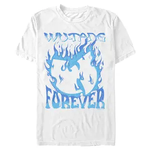 Men's Wu-Tang Clan Blue Fire Forever Logo T-Shirt