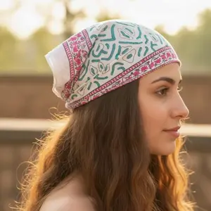 Hand Block Print Bandana Scarf | Hair & Purse Accessory | 100% Cotton Bandana | Lightweight Cotton Hair Scarf | Organic Cotton Neck Scarf |