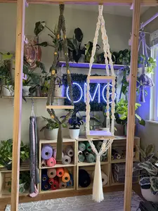 Hanging Macrame Shelf