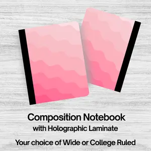 Composition Notebook - Pink Wave