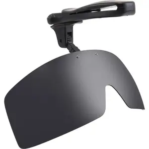 Polarized brim clip adjustable sunglasses, suitable for fishing, cycling, hiking, and golf sports glasses