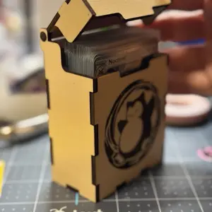 Custom wood TCG deck box Pokemon MTG one piece warhammer