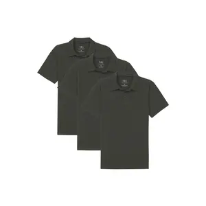 Organic Polo Shirt 3 Pack / Olive