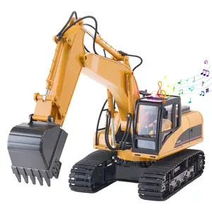 Remote Control Excavator Toy 15 Channel 1:14 Scale RC Excavator Digger for Kids