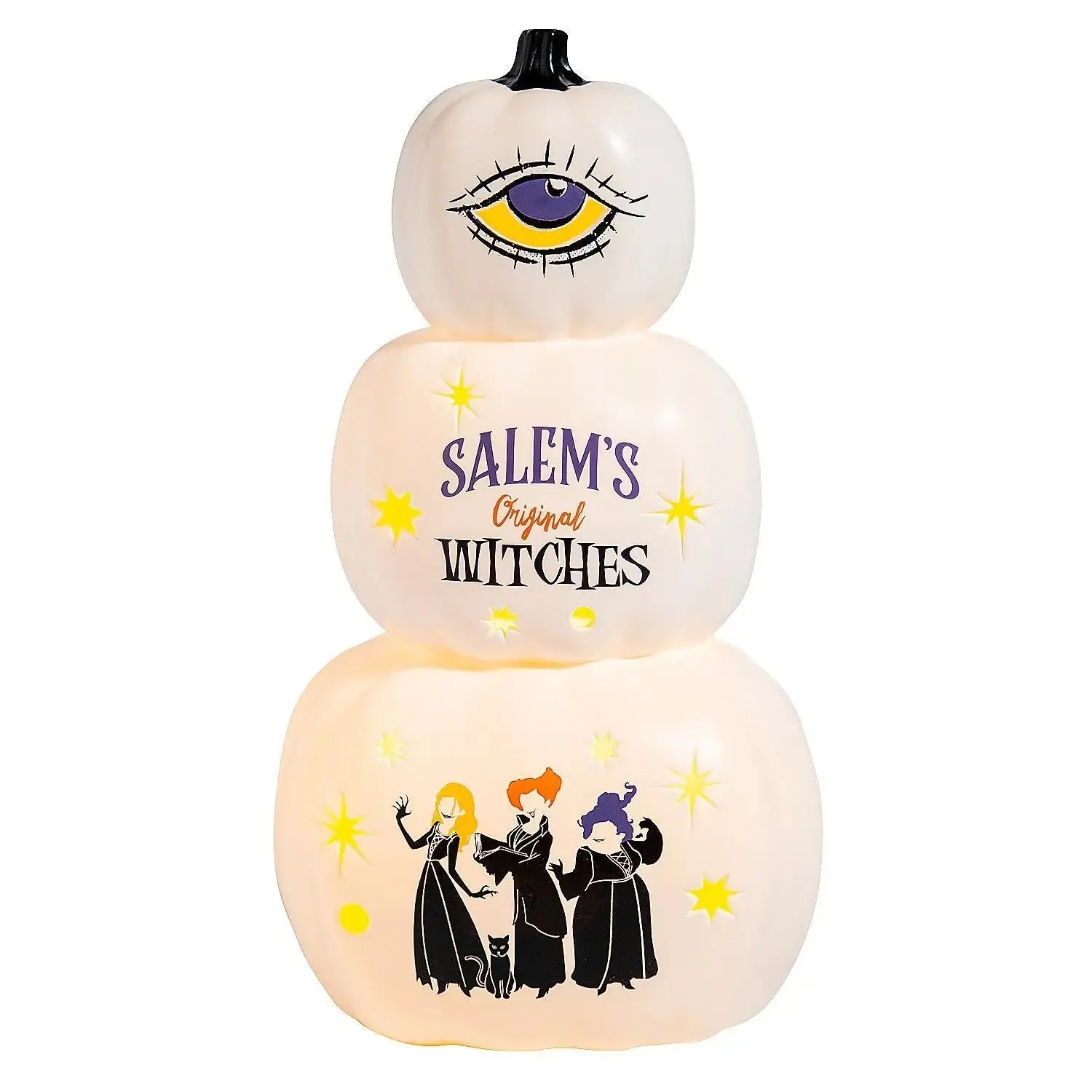 18" Hocus Pocus Lighted Stacked Pumpkins Blow Mold