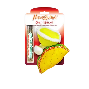 Get Spicy Taco Margarita Catnip Toy 2-Pack