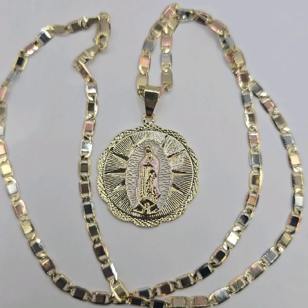 VIRGIN MARY beautiful necklace gold-plated three fashion colors religious style loved