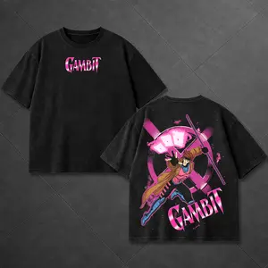 Retro Jumbo Gambit Xmen Shirt – Remy LeBeau Graphic Tee, Xmen Team MCU Inspired T Shirt, Dark Superhero Oversized Streetwear, Hero Comic Design, Unisex Vintage Style Tee, Gift for Comic Fan Him or Her