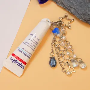 Keychain Holder for Aquaphor Lip Repair- Polypropylene Cap Accessory - Fit 0.35 oz Lip Balm Keychain