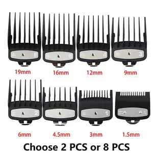 Professional Hair Clipper Comb Set, 8 Counts/set Mixed Size Electric Hair Clipper Limited Comb Set, Personal Care Accessories, Barber Equipment for Barber Kit Clipper Blade Hair Cutters